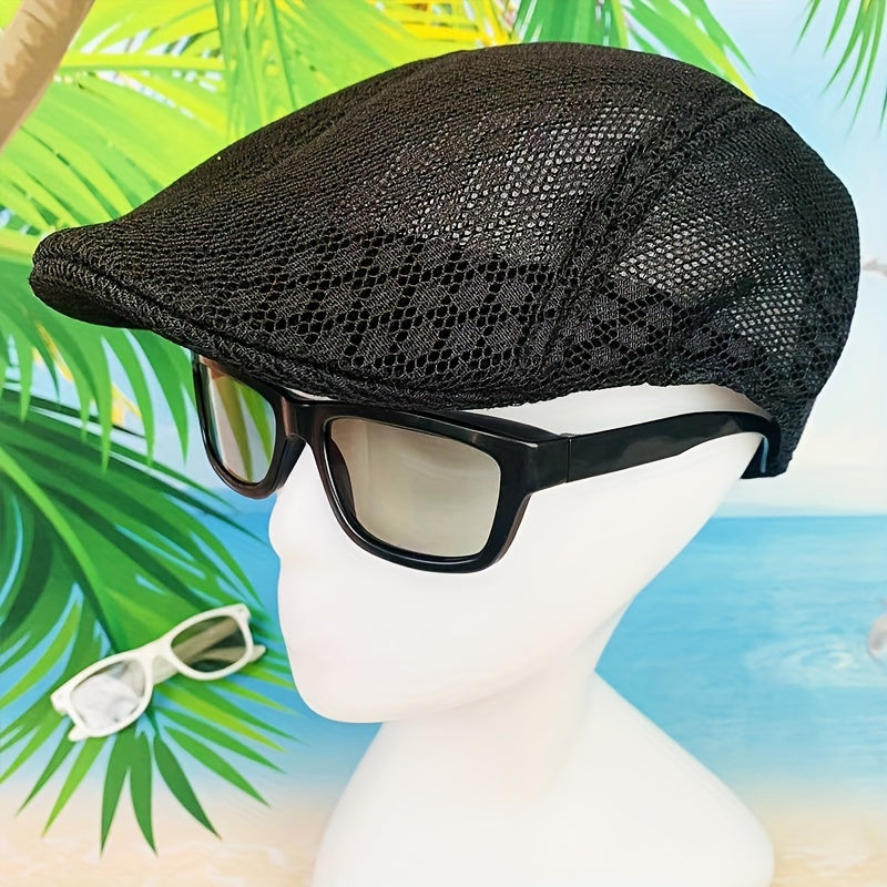 Mesh Hole Sun Hat Forward Cap for Adult