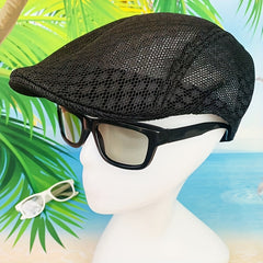 Mesh Hole Sun Hat Forward Cap for Adult