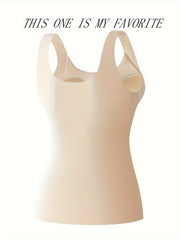 Lace Thermal Tank Top Crew Neck Sleeveless Women's Lingerie