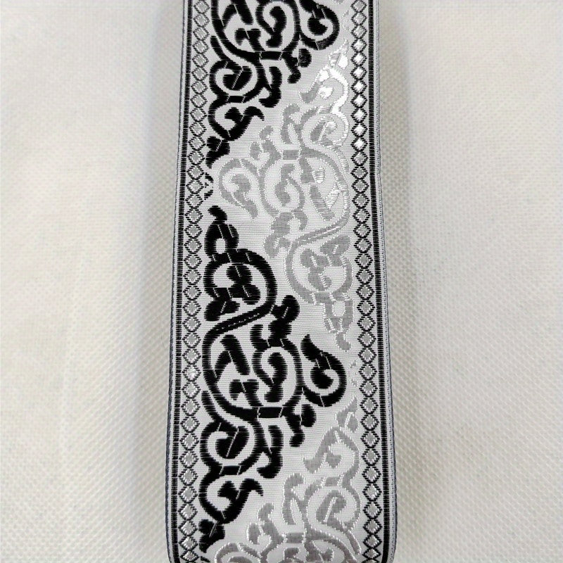 2 Yards Geometric Pattern Jacquard Lace Ribbon for DIY Sewing Crafts
