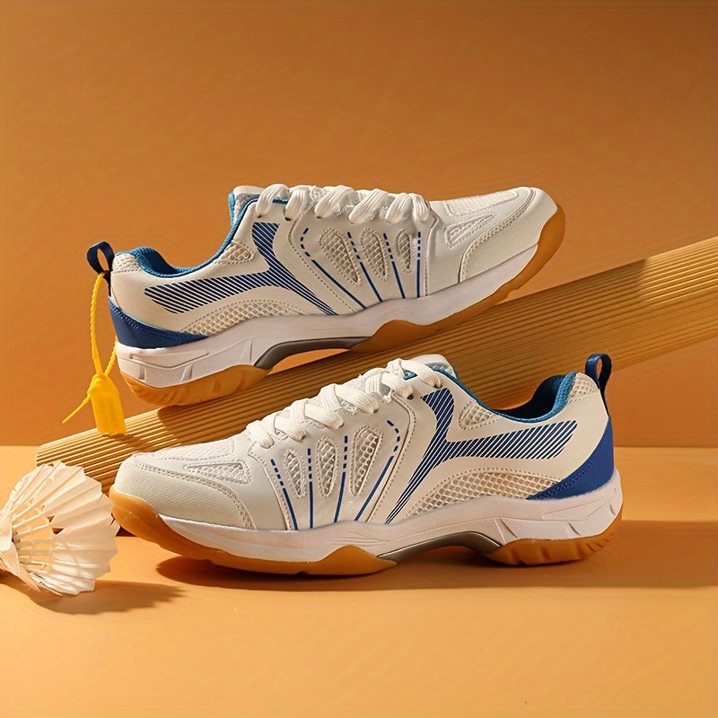 Men's Pro Badminton Shoes Non Slip Lace Up Sneakers