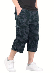 Men's Relaxed Fit Cargo Pants with Zip Pockets