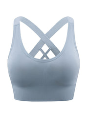 3 Pcs Women's Criss Cross Outerwear Sports Bra Yoga Tank Bra