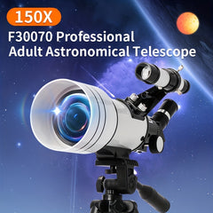 F30070 Astronomical Telescope 150X Night Vision 70mm ABS Material