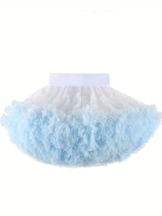 Soft Nylon Tutu Skirt for Girls - Dance Ballet Birthday Parties