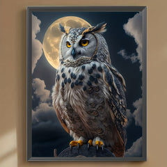 Frameless Owl Diamond Painting for Living Room Bedroom Decoration