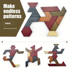 Wooden Octagonal Puzzle Toy for Family Interaction