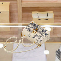 Women's Beige Crossbody Bag with Detachable Strap