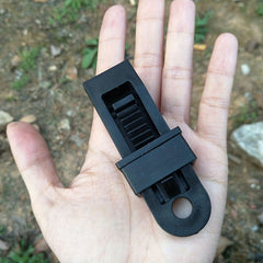 4pcs Awning Hook Lashing Buckle for Tarpaulin and Tent - Camping Essential