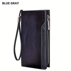 BANYANU Vintage Style Wallet Coffee Brown Yellow