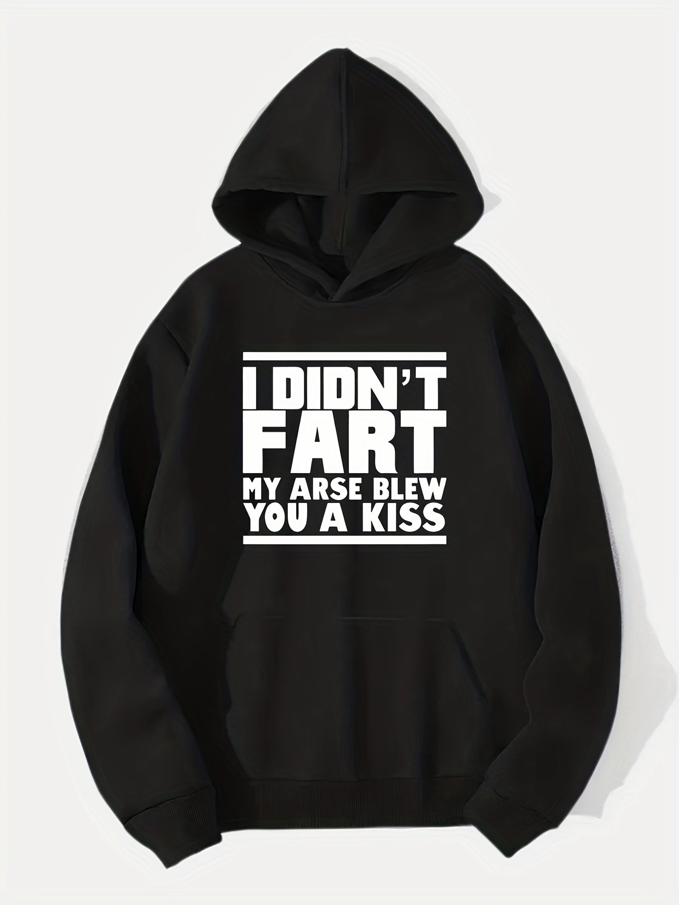 Funny Meme I Didn't Fart Print Hoodie Men's Winter Streetwear