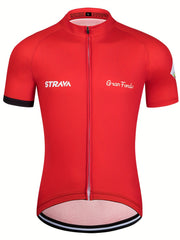 Quick Dry Cycling Jersey w/ Rear Pocket - High Stretch Shirt