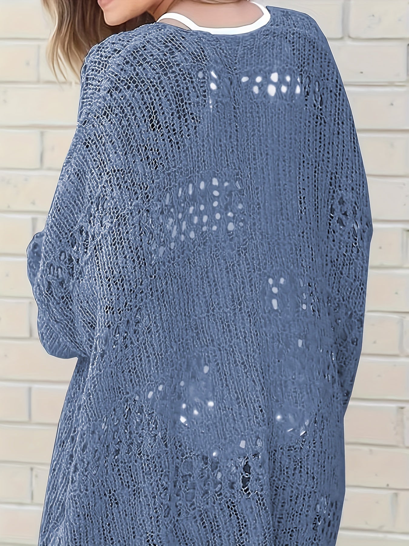 Boho Knitted Cardigan with Cut Out Detail