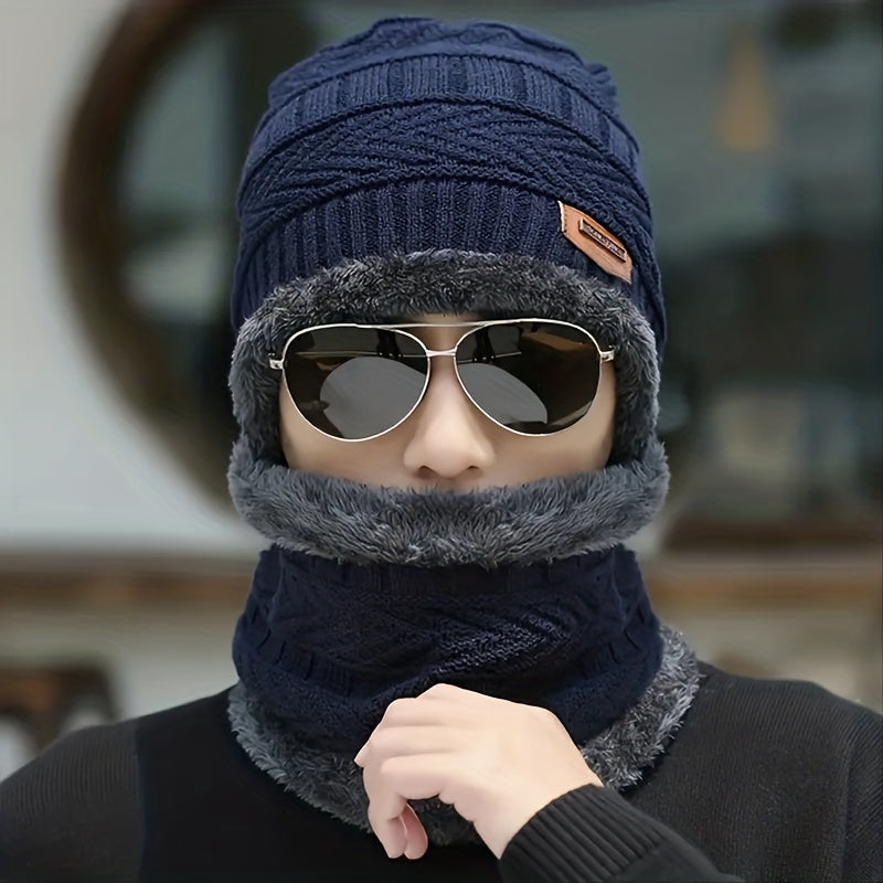 Warm Hats With Scarves for Outdoor Sports Men's & Women's