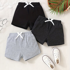 Cute 3 Piece Outfit Set for Toddlers - Bow Shorts and Comfy Clothes