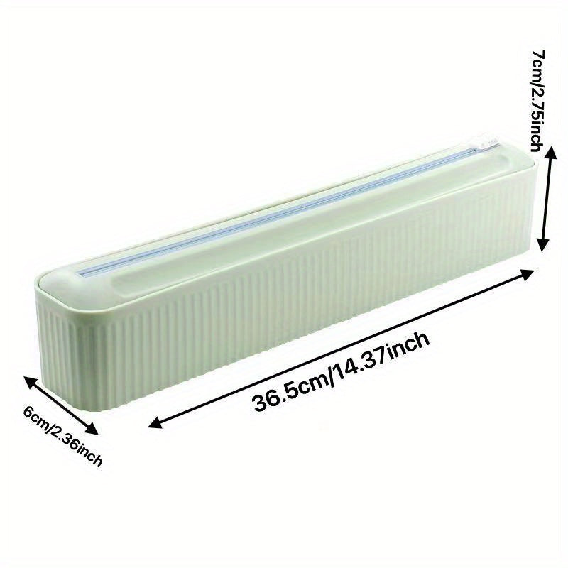 Plastic Wrap Dispenser with Cutter Kitchen Organizer
