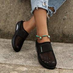 Women's Mesh Mules Sneakers Air Cushion Slip On Shoes