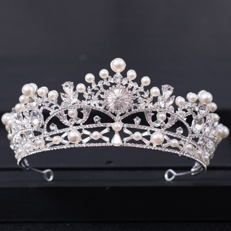 Faux Pearl Princess Pageant Engagement Wedding Hair Accessories