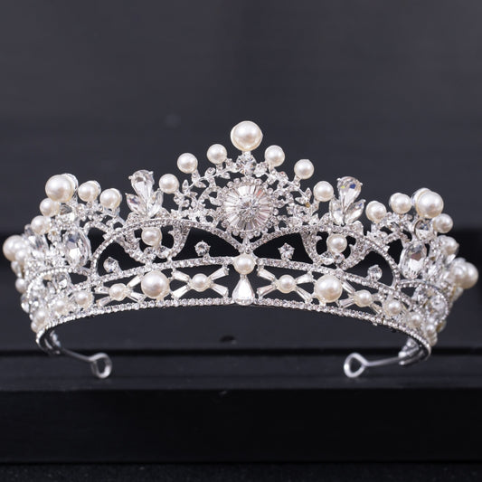 Faux Pearl Princess Pageant Engagement Wedding Hair Accessories