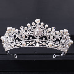 Faux Pearl Princess Pageant Engagement Wedding Hair Accessories