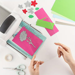 2pcs Plastic Plates for Die Cutting Embossing Machine DIY Scrapbooking Craft