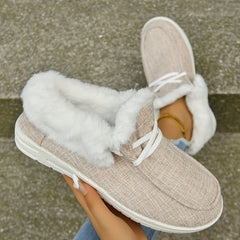 Women's Faux Fur Snow Boots Warm & Non-slip