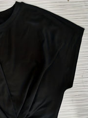 2 Piece Set Solid Crop Top & Pants Outfit