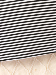 Girls' Long Sleeve Striped Mock Neck Dress