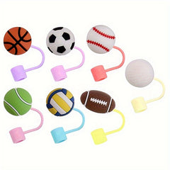 7pcs Ball Series Straw Cover Cap for 40oz Tumbler