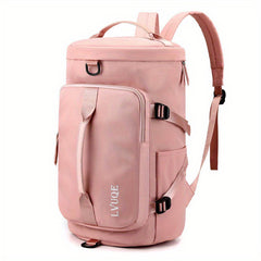 Large Capacity Travel Duffle Backpack with Shoes Compartment