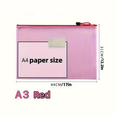 A3 Waterproof Document Bag Student Test Paper Bag