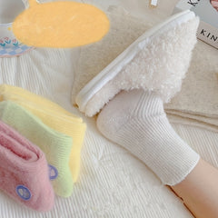 Cute Polka Dot Socks for Women 4 Pairs All Match Stockings