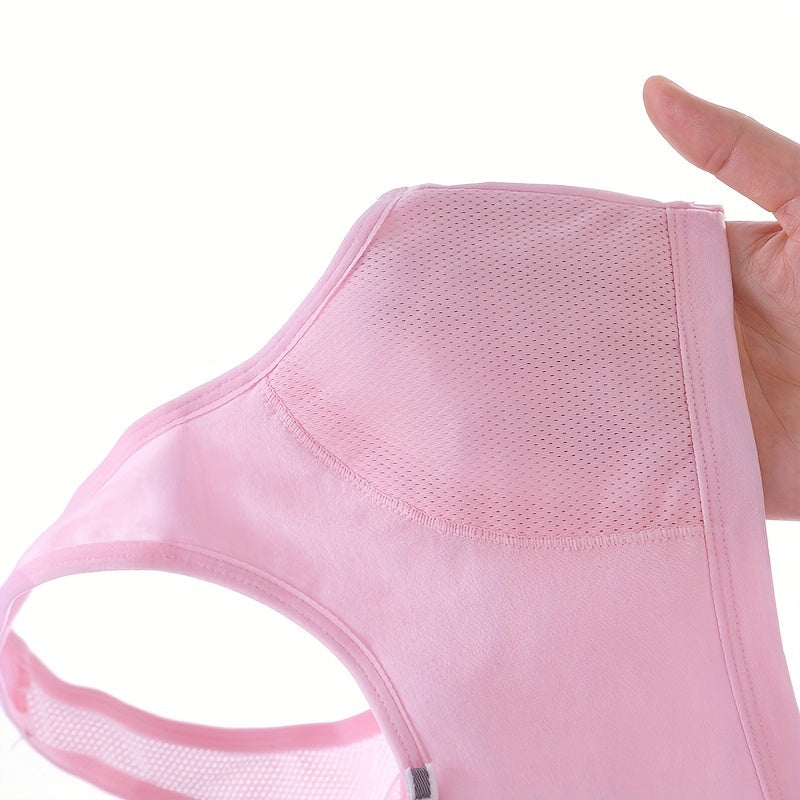 Girls Sports Underwear Teen Running Bra Seamless Stretch Tank Top