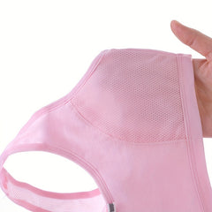 Girls Sports Underwear Teen Running Bra Seamless Stretch Tank Top