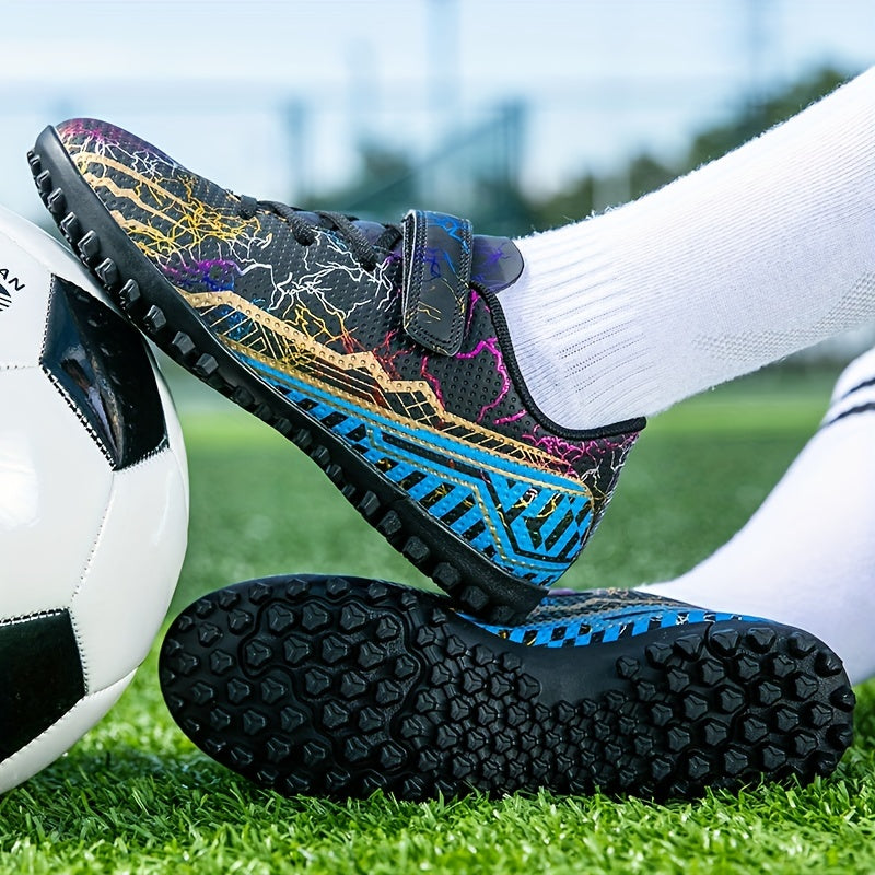 Adult's Turf Football Boots Velcro Outdoor Anti skid TF Soccer Cleats