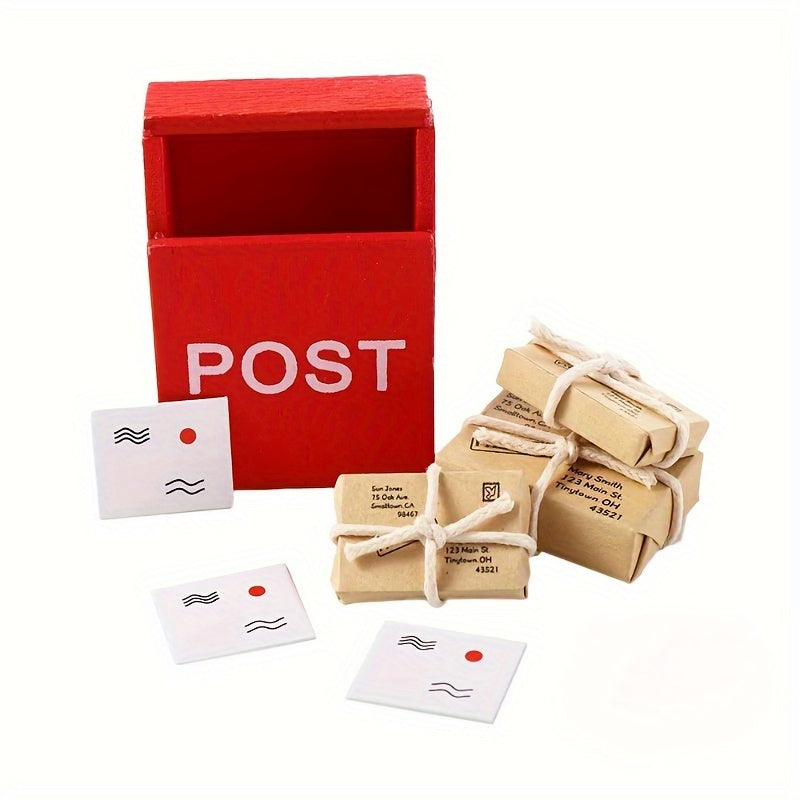 8pcs Mini Christmas Mailbox & Express Package