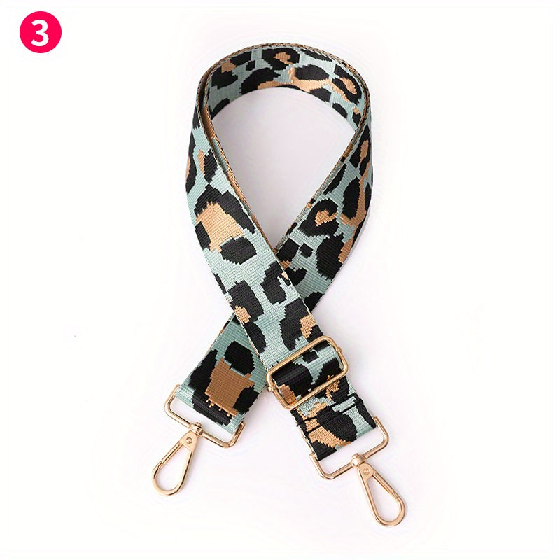 Adjustable Leopard Shoulder Bag Strap for Wide Purse