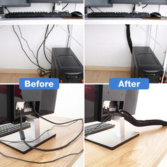 4pcs Cable Organizer for Office Storage Sleeve Wire Organizer for TV