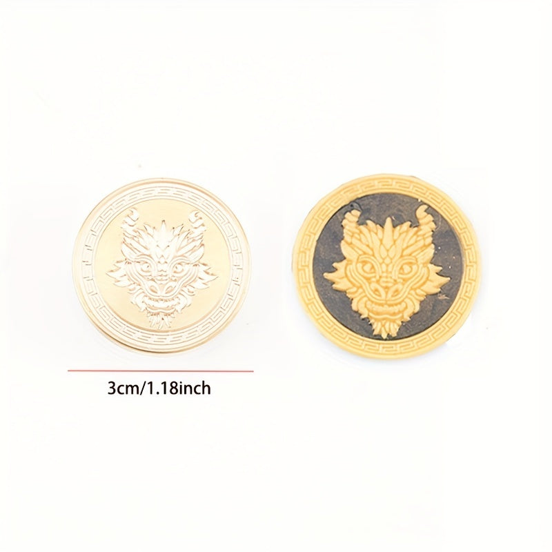 Dragon Brass Seal Stamp Head Fire Paint Brass Stamp Accessories