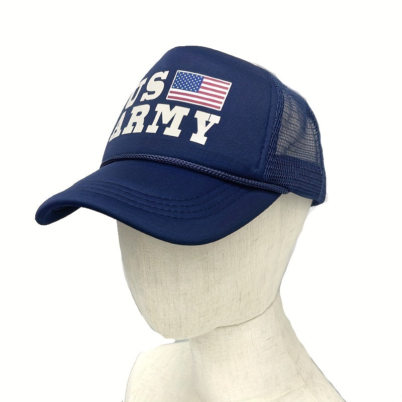 US Army Baseball Cap Unisex Mesh Trucker Hat Patriotic Cap