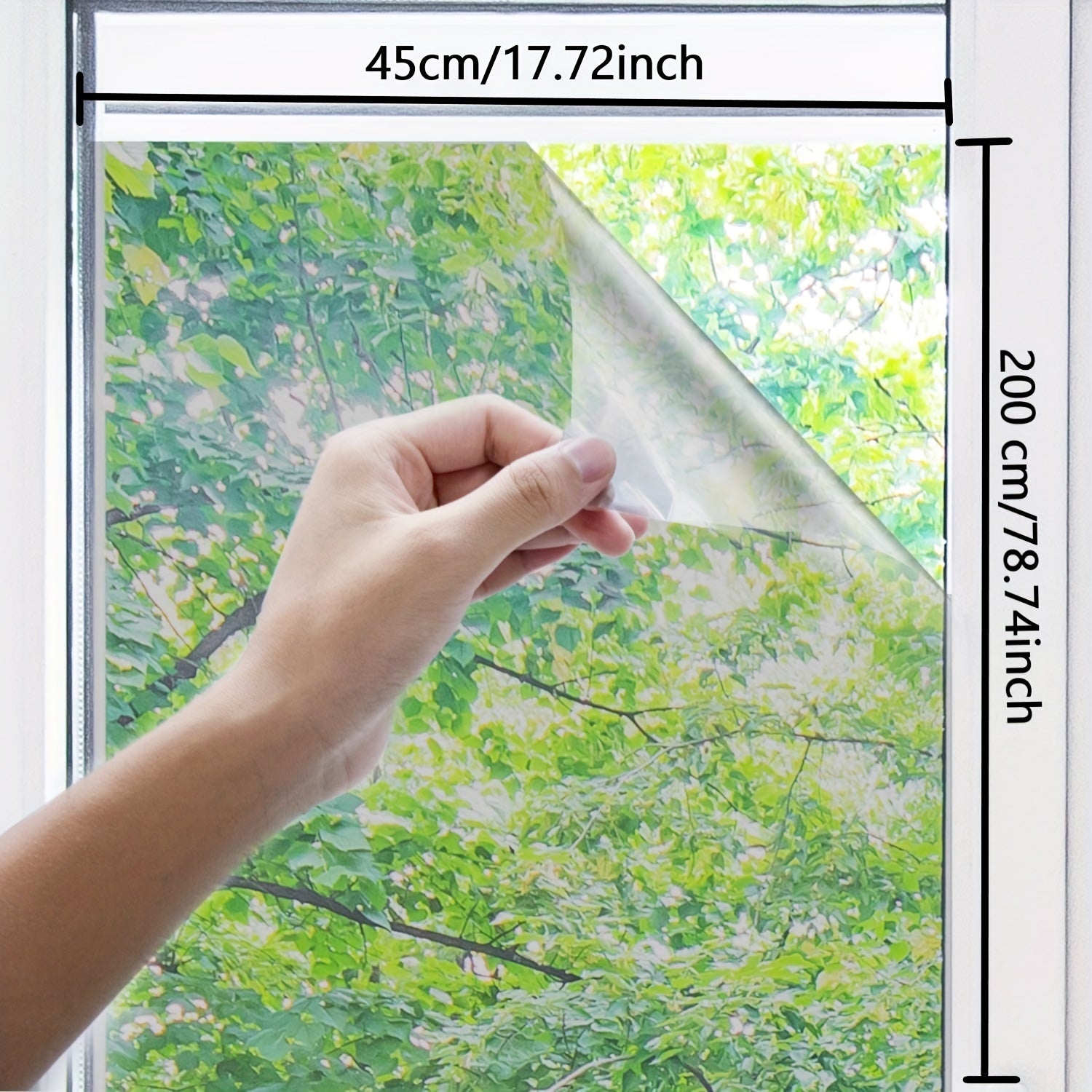 Privacy Window Film Silvery Mirror Glass Self Adhesive Matte Bathroom