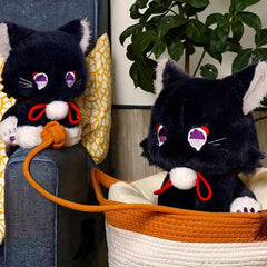 Fluffy Cat Plush Toy with Expressive Eyes - Birthday Gift for Girls Boys