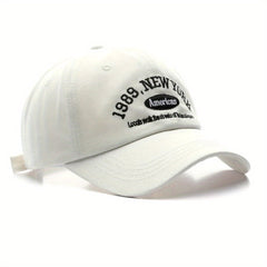 Vintage Letter Embroidery Baseball Cap 1989 York American Sun Hats