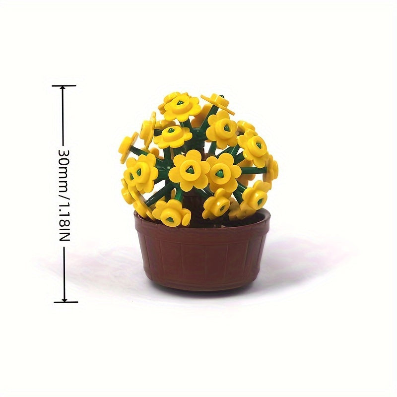 Gardening Plants Building Blocks Toys Leaves Flowers Home Decor