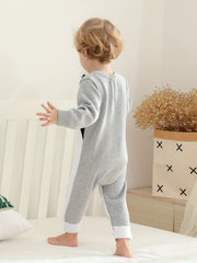 Baby Cartoon Jacquard Footed Romper