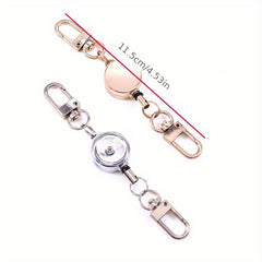 Metal Retractable Keychain Buckle for Outdoor Camping