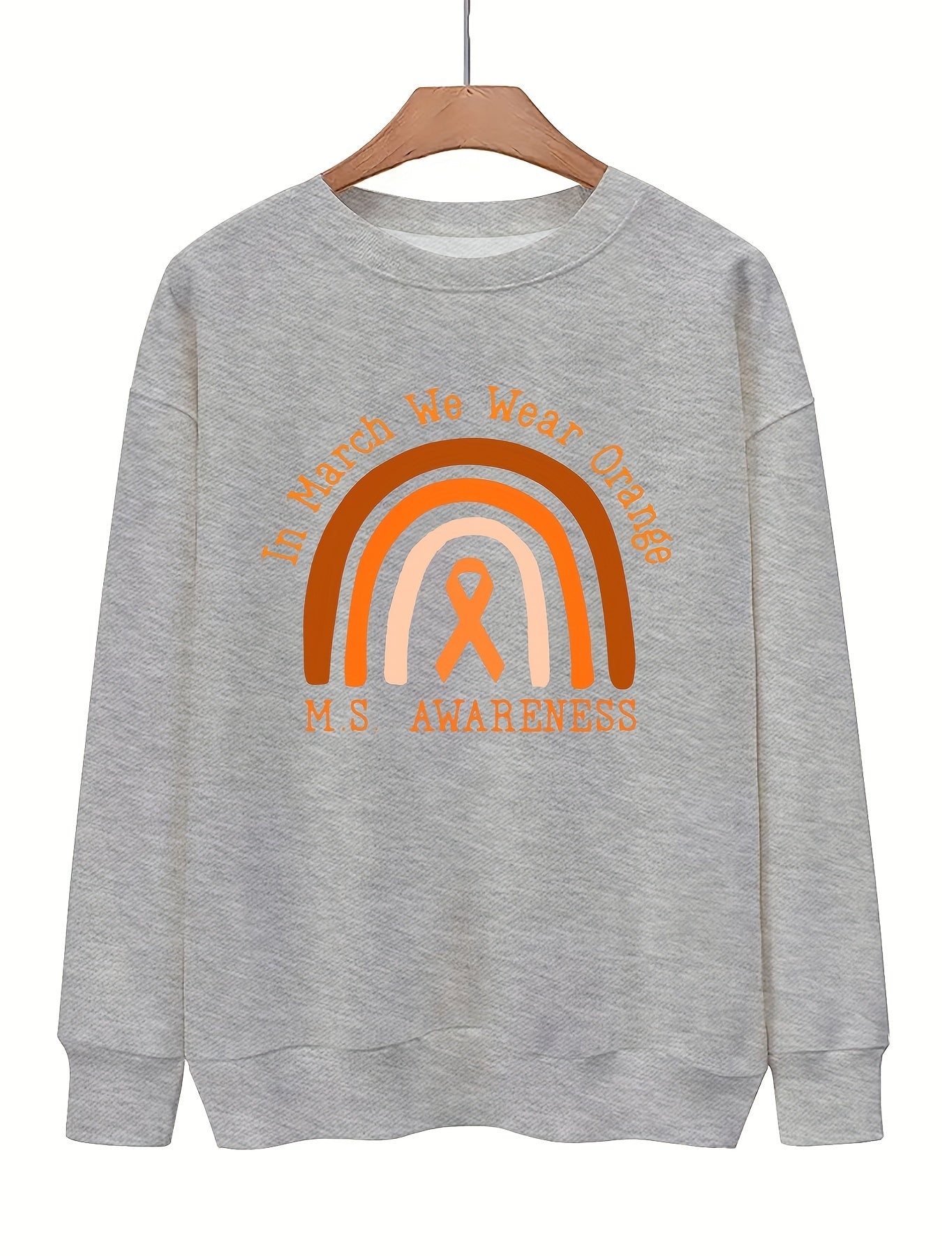 Graphic Print Pullover Sweatshirt for Women