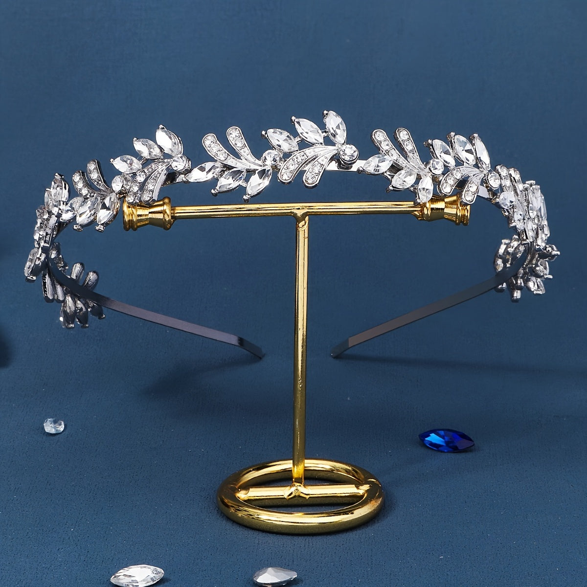 Bridal Crystal Headband Greek Leaf Hair Band Wedding Vintage Hair Piece