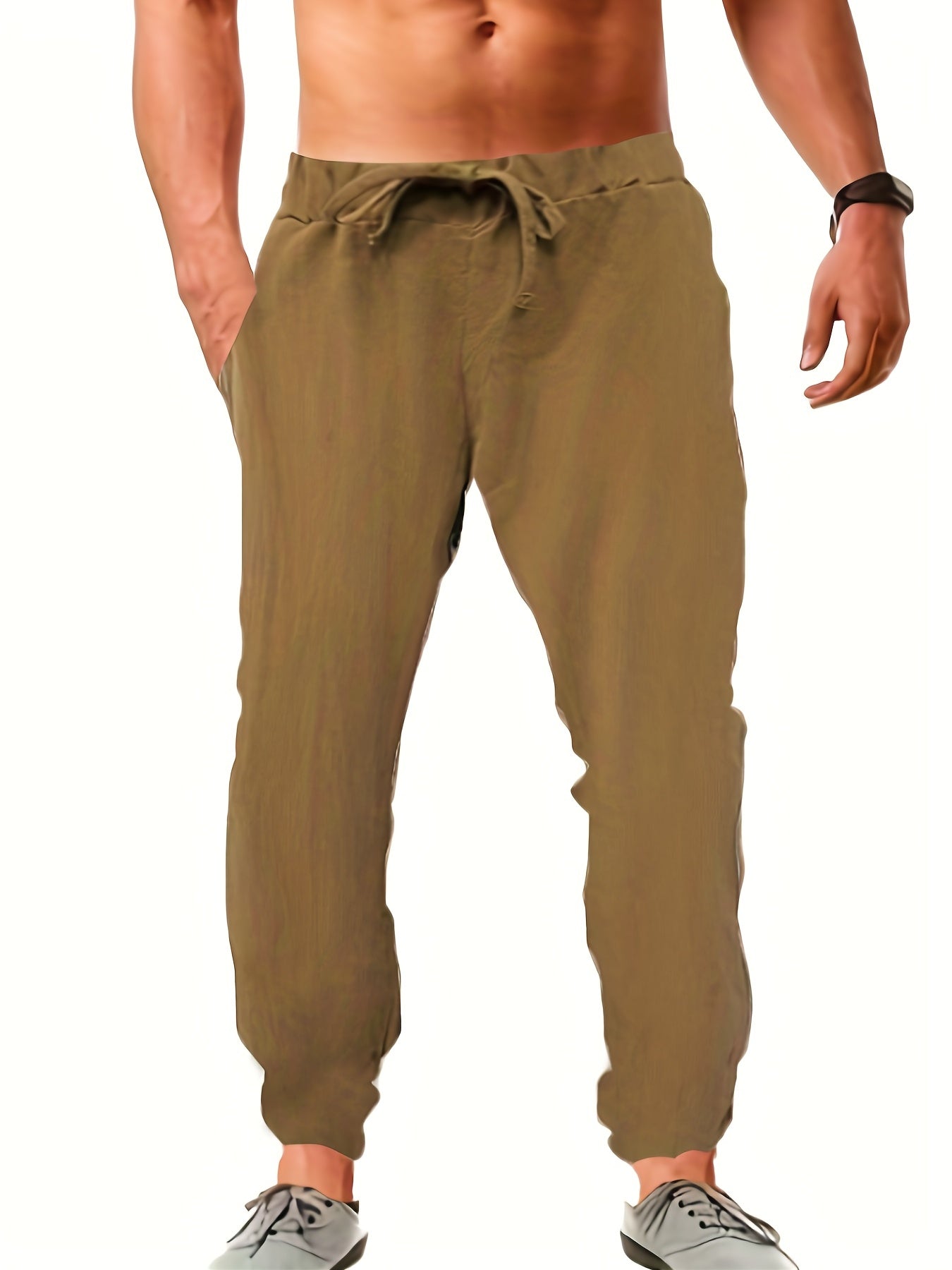 Men's Comfy Joggers Loose Fit Drawstring Pants