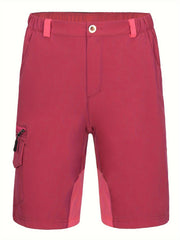 Women's Quick Drying Sports Shorts Zippered Pocket & Elastic Waist